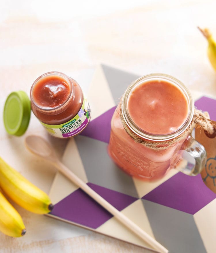 Recette Bebe 8 Mois Smoothie Pomme Cassis Banane Bledina