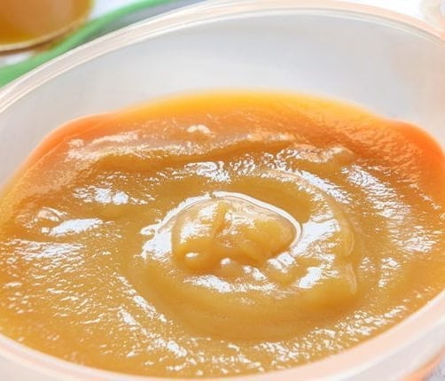 Recette Bebe 4 6 Mois Puree Compote De Peche Bledina