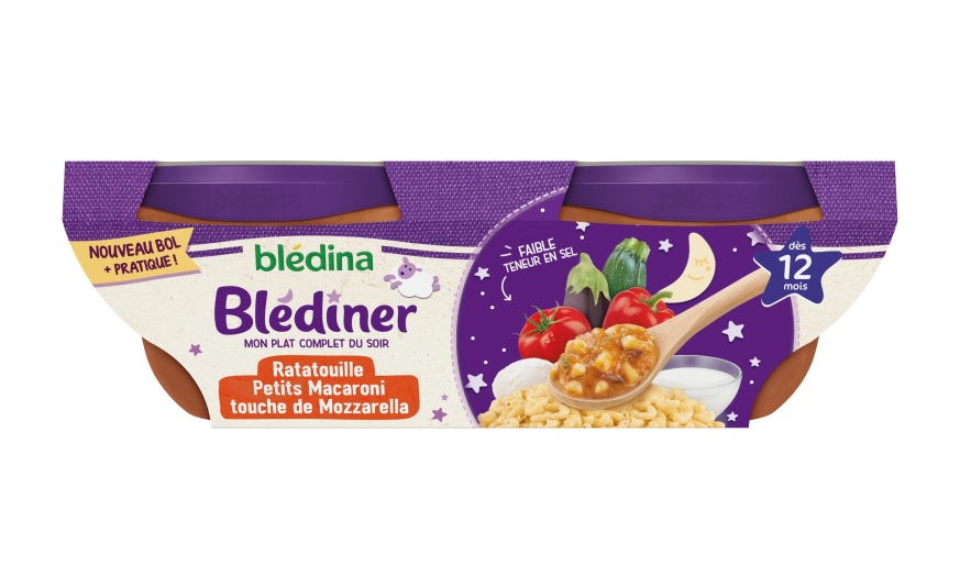 Blediner Bols Ratatouille Petits Macaroni Lait Pour Bebe Des 12 Mois Bledina