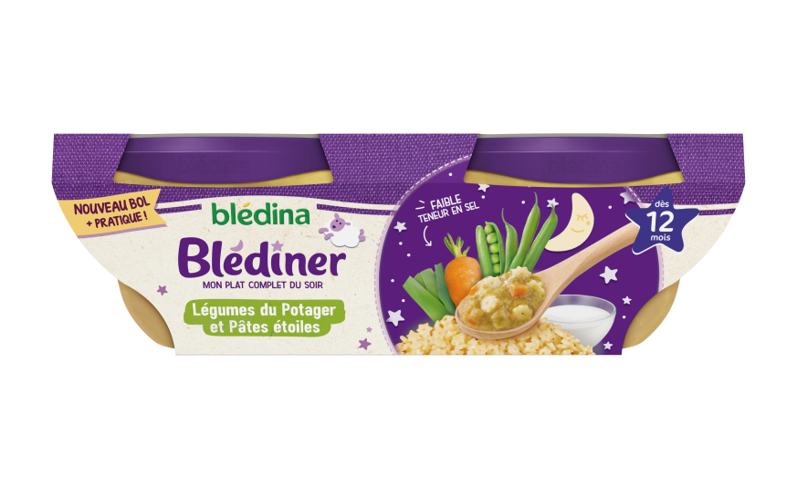 Blediner Bols Legumes Du Potager Et Pates Etoiles Pour Bebe Des 12 Mois Bledina