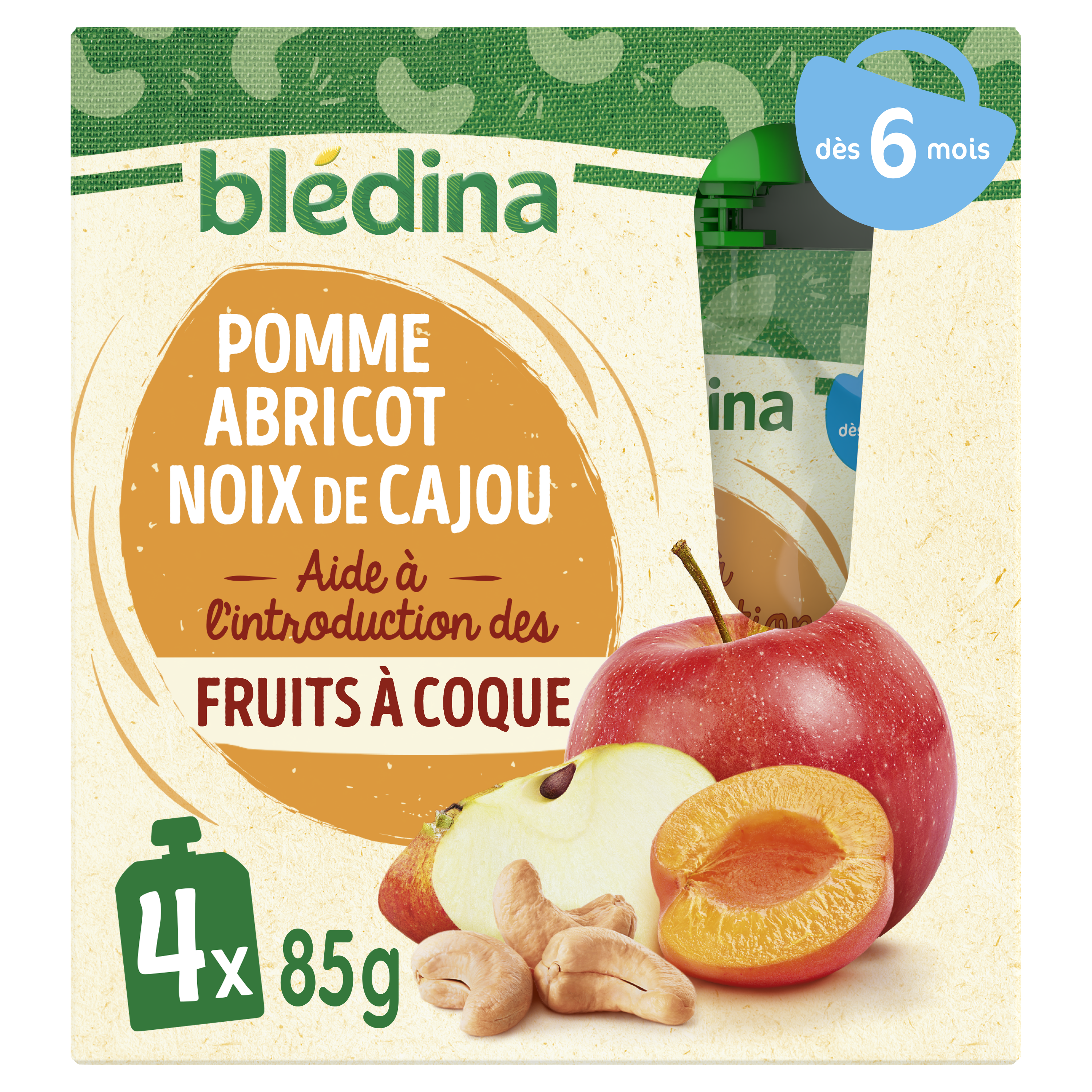 gourde pomme abricot noix de cajou