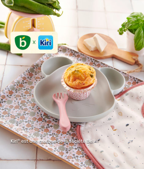 Muffin petit pois basilic et fromage Kiri®