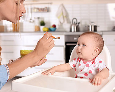 Tableau alimentaire pour un bébé de 8 mois