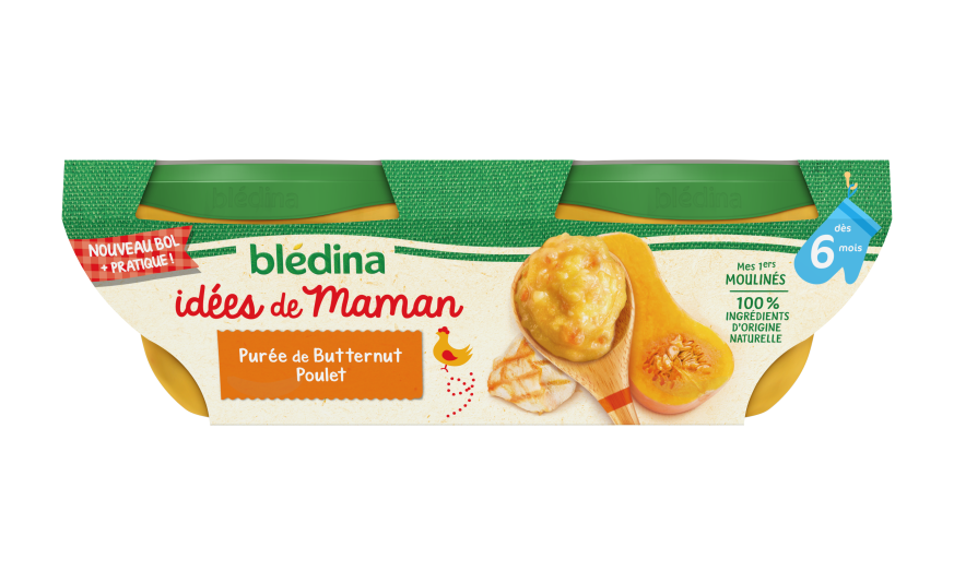 Repas Bebe Puree De Potirons Poulet Des 6 Mois Idees De Maman Bledina