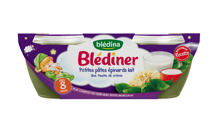 Blediner Bols Petites Pates Epinards Lait Pour Bebe Des 8 Mois Bledina