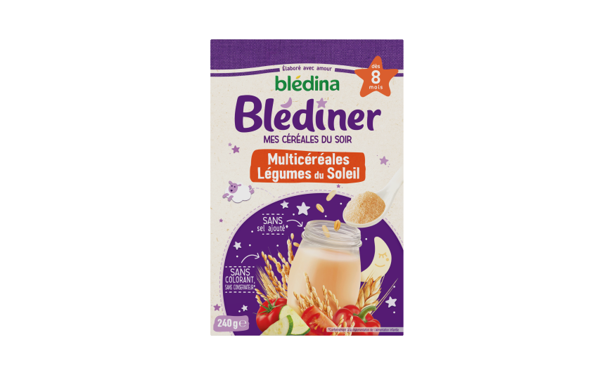 Blediner Cereales Multicereales Legumes Du Soleil Pour Bebe Des 8 Mois Bledina