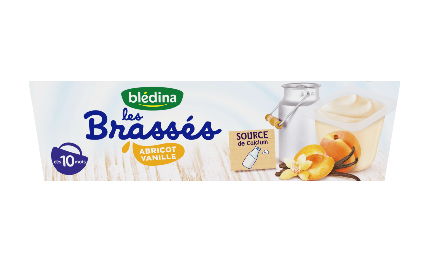 Yaourts Abricot Vanille Pour Bebe Les Brasses Des 10 Mois Bledina