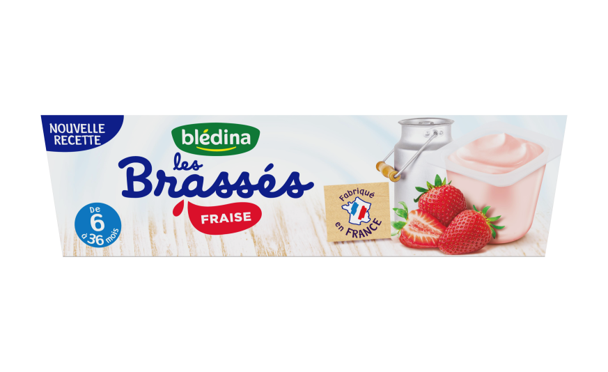 Yaourts Fraise Pour Bebe Les Brasses Des 6 Mois Bledina